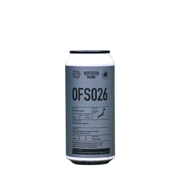 Northern Monk: OFS026 Red Bean Stout 9.9% 440ml pump clip