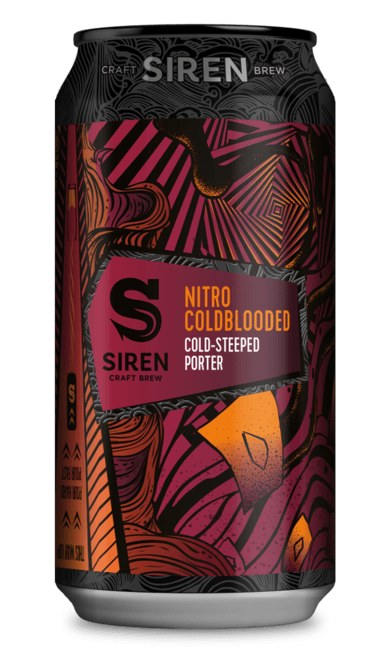 Siren Craft Brew: Coldblooded Nitro 5% 440ml pump clip