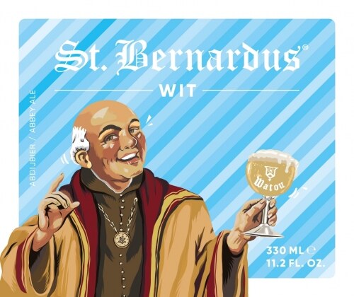St Bernardus Wit 330ml Returnable Bottle pump clip