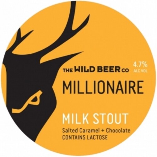 Wild Beer Millionaire 330ml Can pump clip