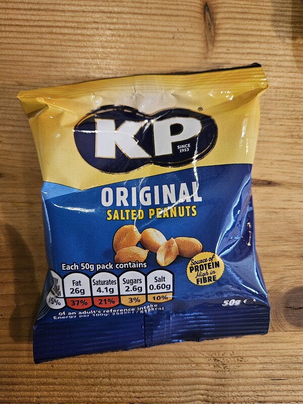 KP: Original Salted Peanuts 50g pump clip