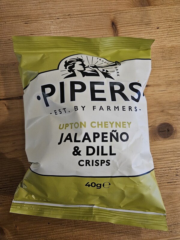 Pipers: Upton Cheyney Jalapeño & Dill 40g pump clip