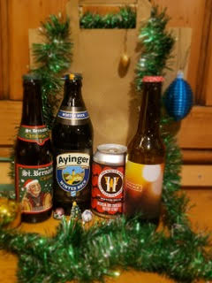 Christmas beer bags 3 pump clip